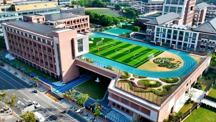 上海宋庆龄学校附属徐汇实验小学俯瞰图