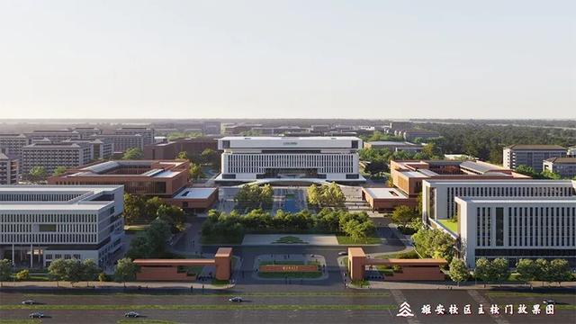 北林大雄安校区主校门效果图。资料图