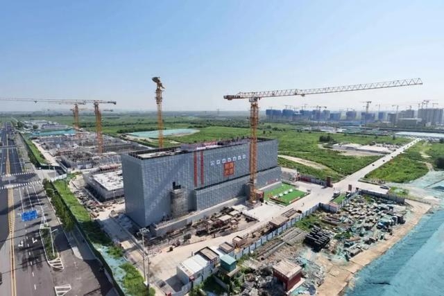地大雄安校区综合服务楼建设现场。地大供图