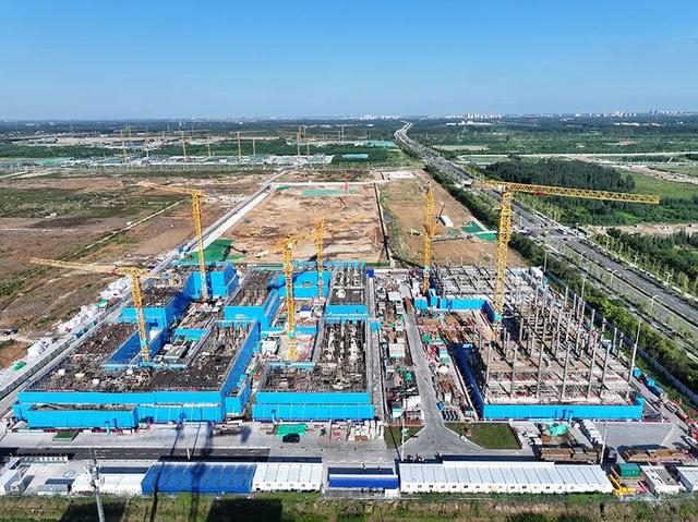 北科大雄安校区建设现场。北科大供图