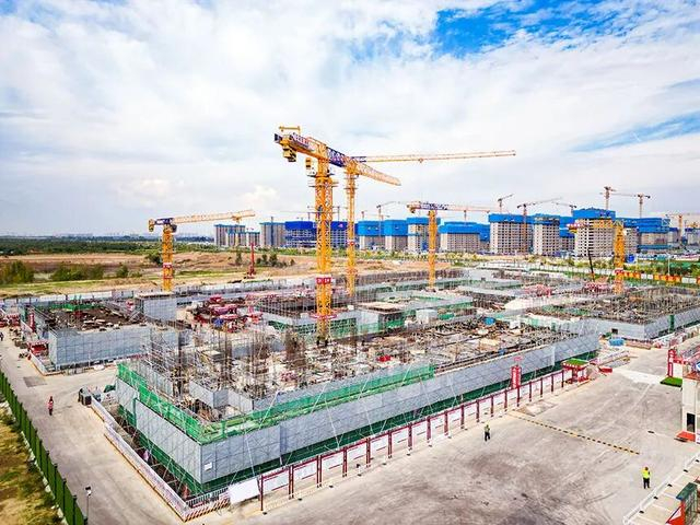 北交大雄安校区建设现场。赵小玉 摄