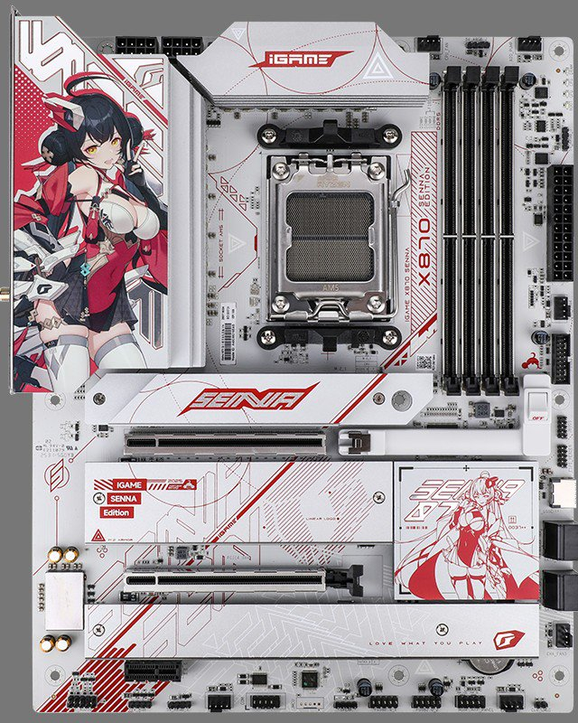 七彩虹iGame X870 Senna V14 主板上线：“柒小希”IP 红白设计_财经头条