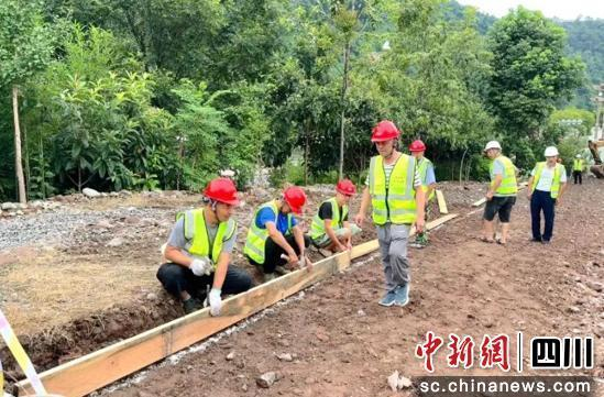 施工现场。雨城融媒 供图