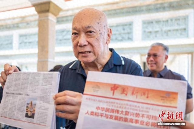 5日，爱国侨领陈嘉庚长孙陈立人返回家乡厦门集美。 中新网记者 李思源 摄