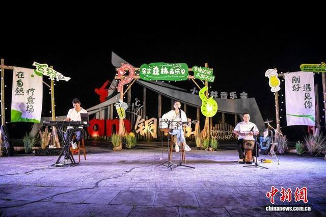 2025年暑期，浙江文成，星空森林音乐会现场。 朱伟 摄