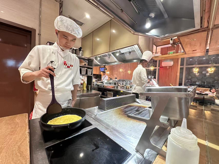 西贝后厨。新京报记者 王萍 摄