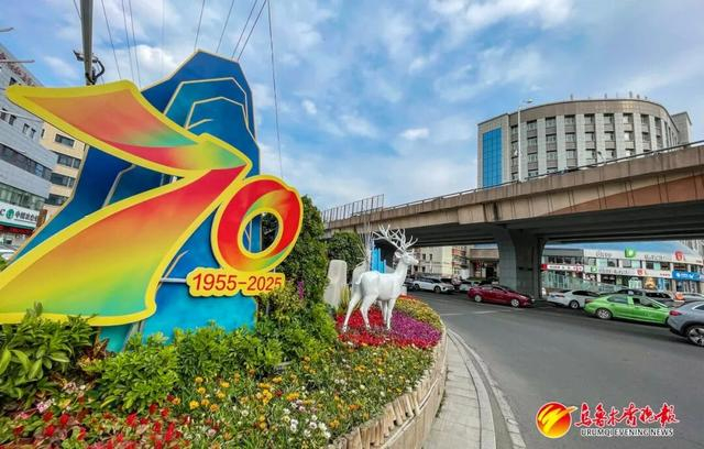 位于友好南路和西虹西路交叉口的街头景观。