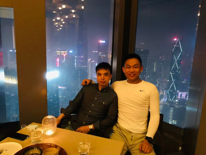 叶林辉和师父的合影