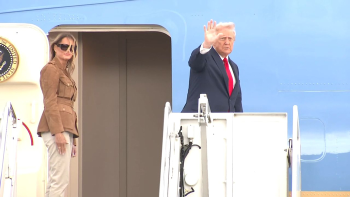 特朗普啟程返回美國 CNN