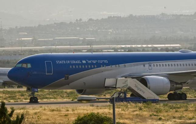 △以色列总理专机“锡安之翼”（资料图）