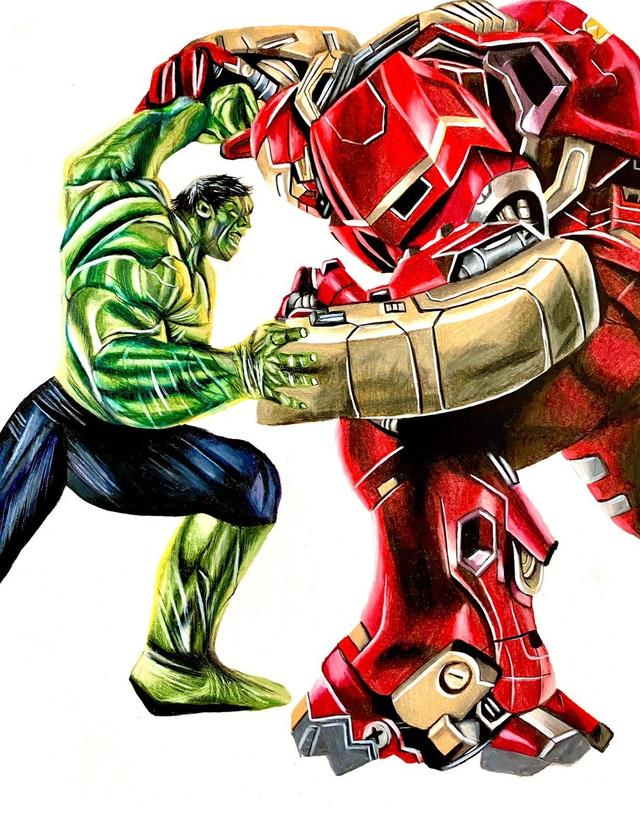 钢铁侠大战绿巨人，完美地诠释了什么叫“富人靠科技，穷人靠变异”。 图片来源：X 