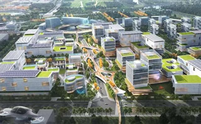 北大产教研融合创新中心鸟瞰设计图。受访者供图