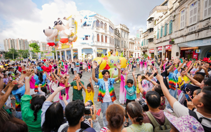 骑楼老街“海口·我爱鲁”非遗大巡游活动