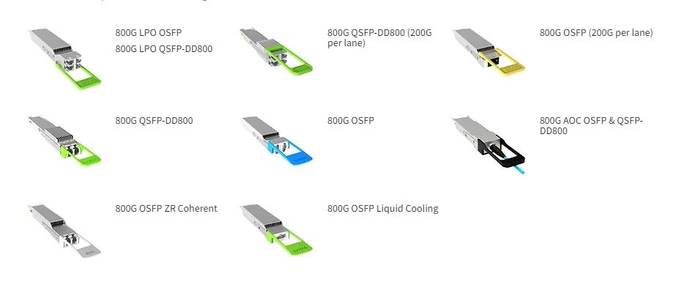 ▲新易盛800G光模塊，來(lái)源：新易盛官網(wǎng)