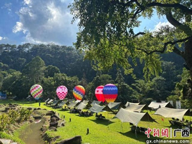 平天山露营基地。港北旅游供图