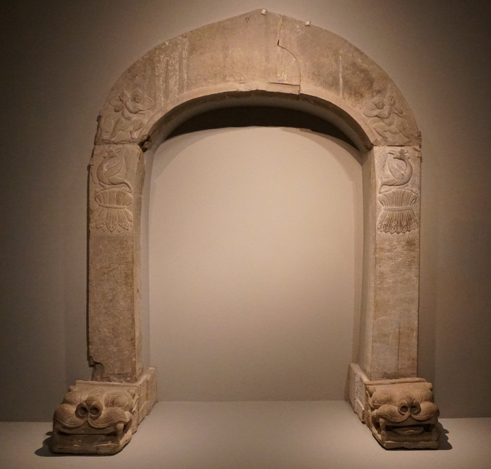 方山永固陵石雕墓门构件