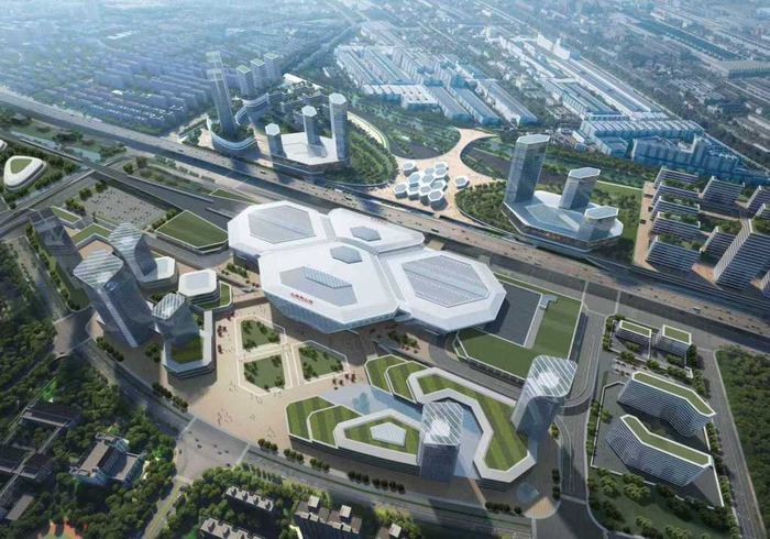 宝山站设计效果图  中铁上海工程局供图
