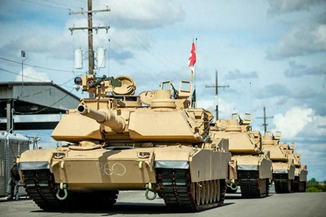 (资料图)美国陆军目前最新的M1A2 SEPv3(或也称M1A2C)坦克 社交媒体