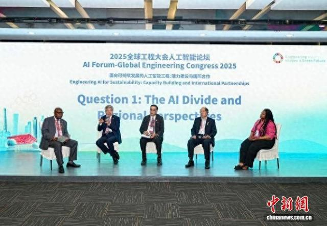 2025WFEO人工智能论坛圆桌对话环节。中国科协 供图