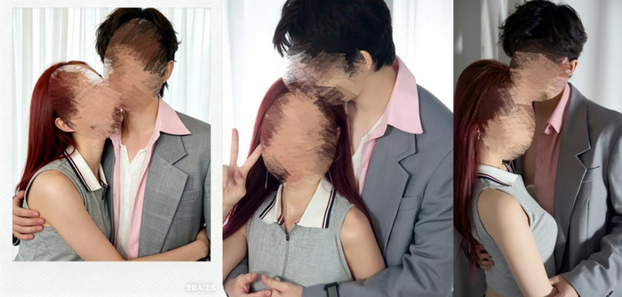 AI生成的明星亲密合照。