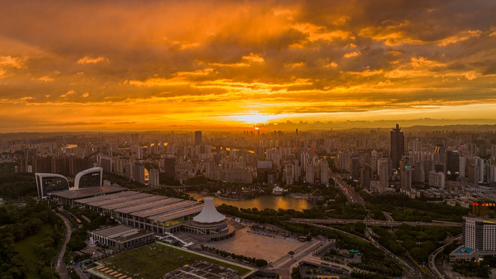 广西南宁城市一景。视觉中国 资料图