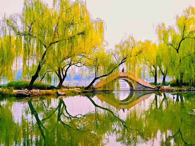 紫竹院公园秋景。武辉 摄
