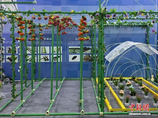 图为杨凌农高会上展出的新材料产品。杨英琦 摄