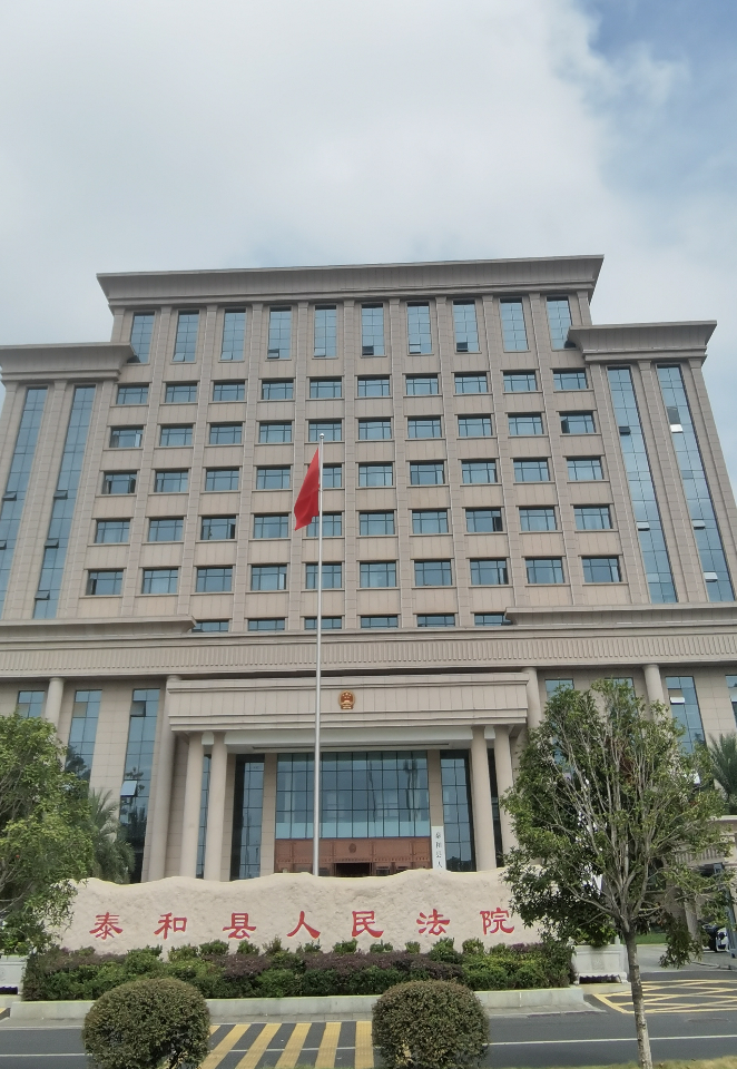 2025年,江西执行律师杨春在江西泰和县法院约见法官。受访者供图
