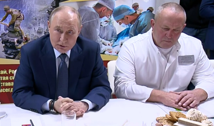 普京称，“波塞冬”核动力潜航器进行了试验。图源：俄媒视频截图