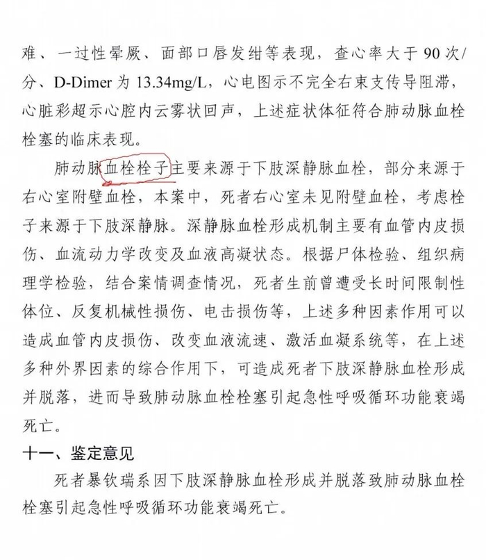 最高检司法鉴定中心的鉴定意见（部分）