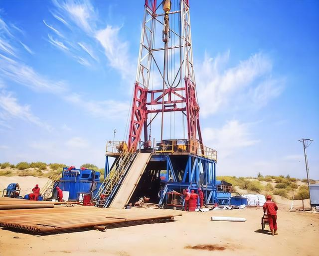 奈曼旗天然碱矿勘探施工现场