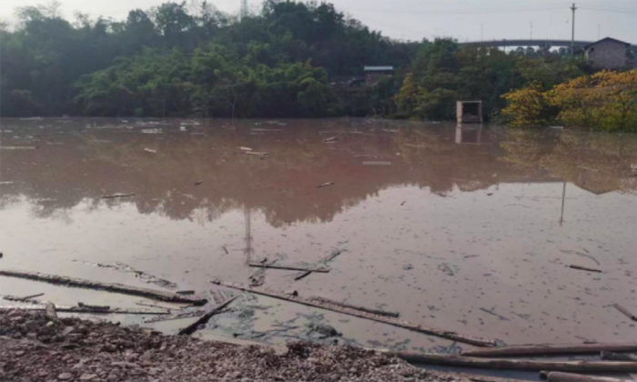 民房被淹没区域。图片来源：《报告》