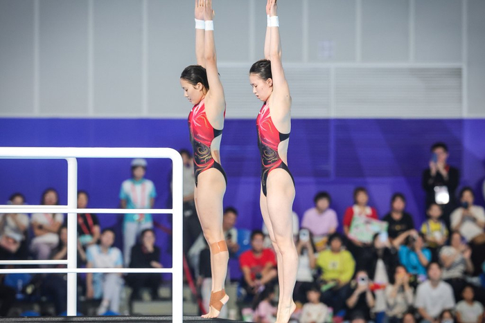 陈芋汐/掌敏洁也拿出了精彩发挥。