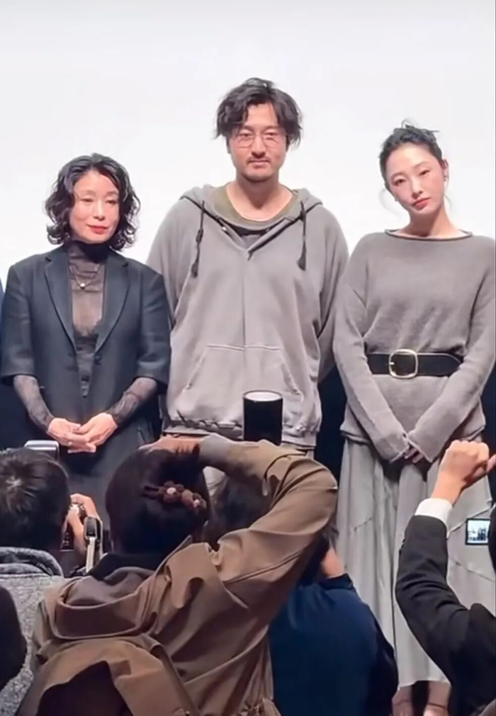 演员刘丹、王传君、白百何出席电影宣传活动