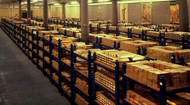 英格兰银行的地下金库 资料图 