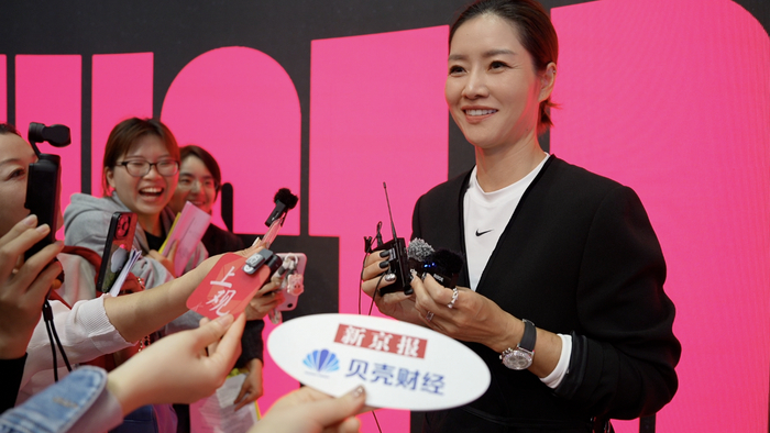 李娜接受新京报贝壳财经记者采访。新京报贝壳财经记者 祁明远 摄