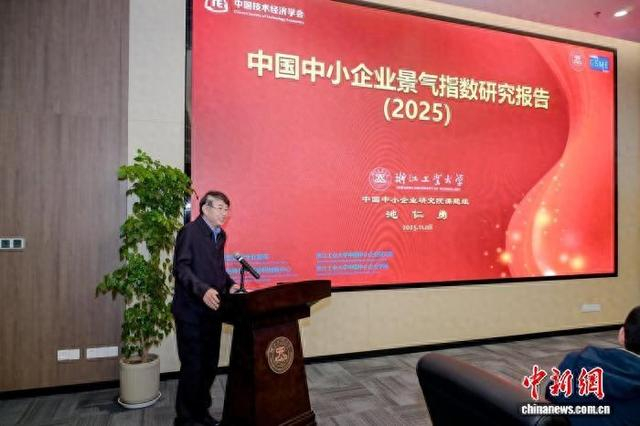 报告发布现场。浙江工业大学中国中小企业研究院供图