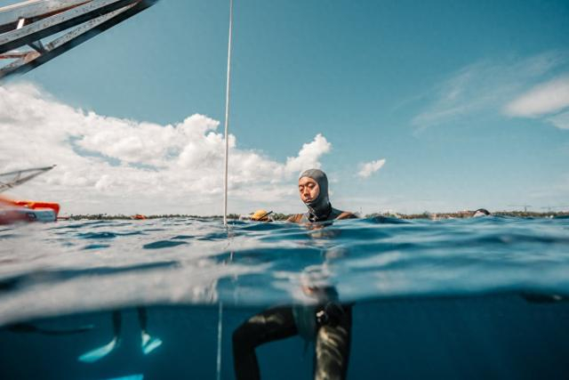 于志瀛在为比赛做准备。本文图片均为 受访者供图