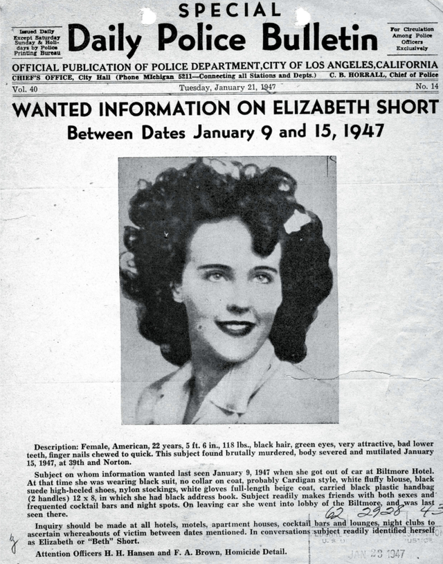 媒体报道的“黑色大丽花案” 图片来源：网络