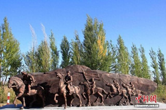 一八一团雕塑。史玉江 摄