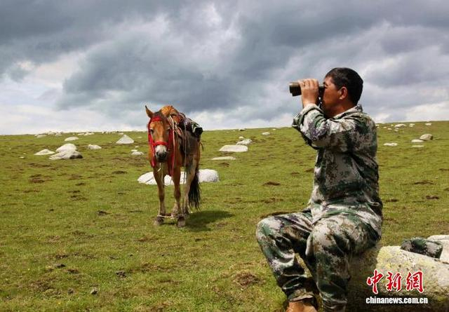 胡拥军放牧巡边。朱新宁 摄