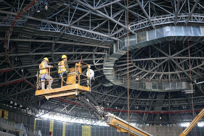 高州体育中心体育馆确立现场