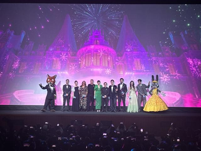 《疯狂动物城2》中文配音演员包括季冠霖、张震、大鹏、费翔、金晨、王安宇等。澎湃新闻记者 邹佳雯 图