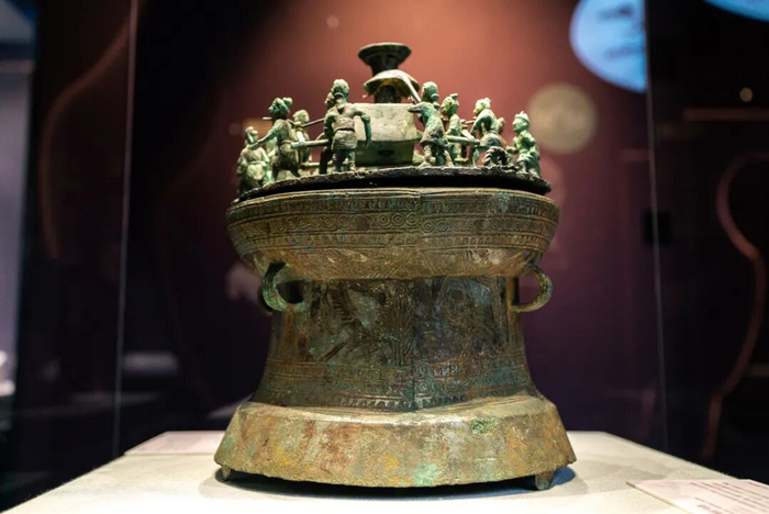 西汉·祭祀场面铜贮贝器 云南玉溪江川李家山69号墓出土 云南省博物馆藏