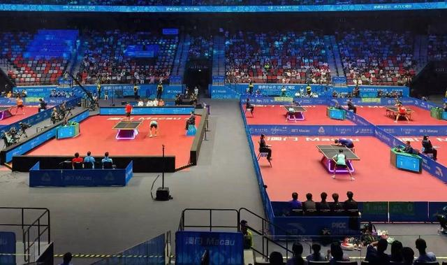 十五运乒乓球比赛现场。受访者供图