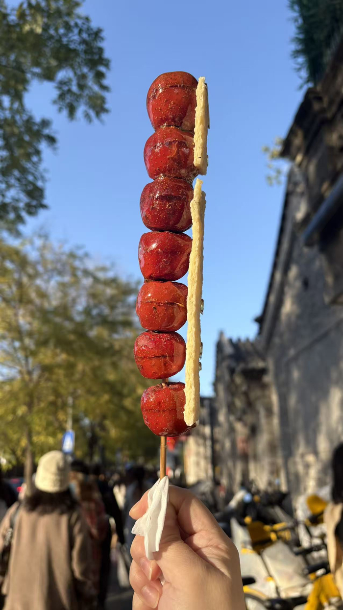 奶皮子糖葫芦。 受访者供图