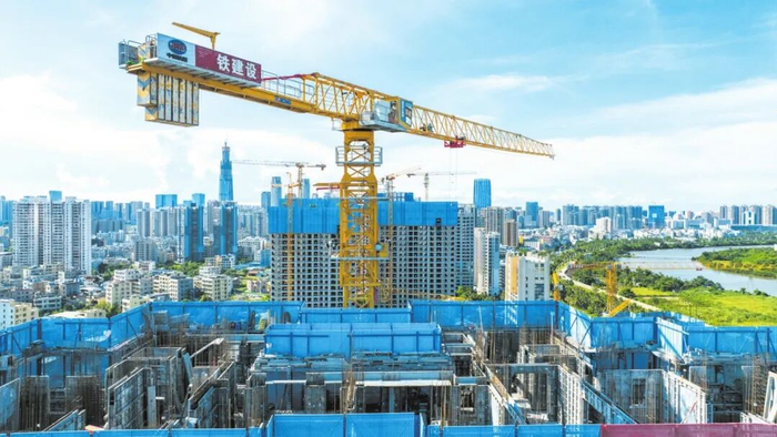 俯瞰正在加紧推进的博雅片区城市更新项目。海口市融媒体中心记者 杨鹤 摄