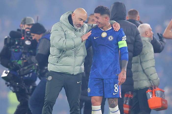 一场3比0大胜，赛后马雷斯卡和恩佐轻松加愉快。