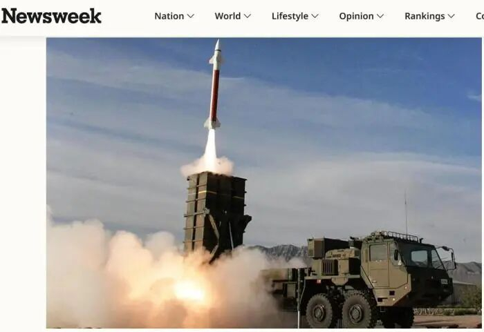 日本自卫队试射03式防空导弹。图/美国《新闻周刊》