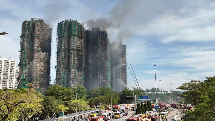 火灾现场。受访者图